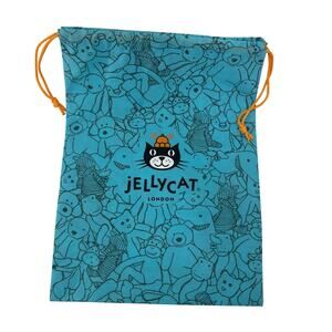 Jelly Cat Dust Bag Draw String Blue Medium Logo Protection Bag Only